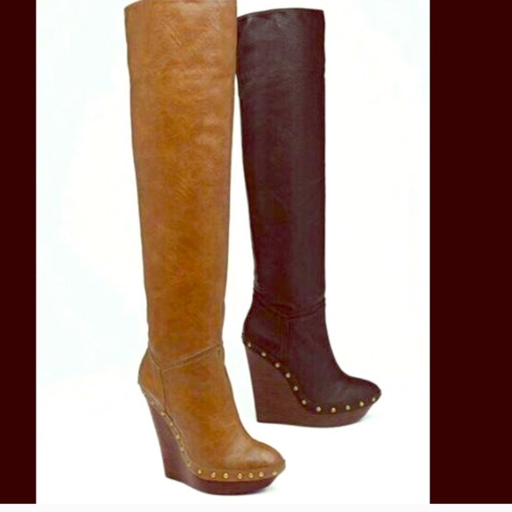 Colin Stuart wedge high over the knee boots